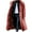 Red, variant on Herrnalise Men's Lapel Faux Fur Jacket Casual Solid Winter Turndown Keep Warm Single-breasted Windbreaker Thicken Over The Knee Overcoat Coat S-5XL Black