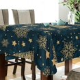 thumbnail image 3 of 60"x120" Christmas Tree Tablecloth, Waterproof Washable Polyester Square Table Cover, Durable Tablecloth for Kitchen Dining Table Party Decor, 3 of 7