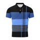 thumbnail image 3 of Mens Manga Corta Botón Abajo Camisas con Bolsillo Pulover Botón de Impresión de la Camisa de Solapa de Poliéster Cuello de Vuelta, Blusa Casual para Hombres, 3 of 4
