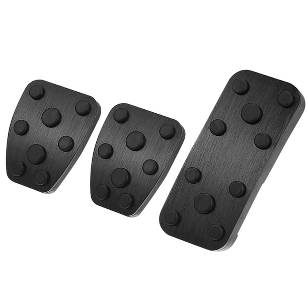 Coche Pie Pedal Acelerador Gasolina Freno Embrague Pedal Cubierta Kit Negro