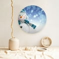thumbnail image 5 of Balery Christmas Snowman In The Snow Print Bone China Decorative Plate Ceramic Dinner Plates Art Crafts with Display Stand-7in, 5 of 6