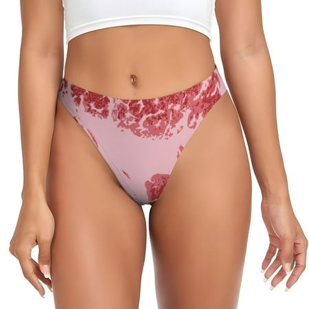 Sigee Striped Meat for Women s G-String Panty  Low Rise  Soft Lace Perfect for Everyday Wear or Special Occasions-XX-Large