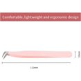thumbnail image 3 of Lash Tweezers for Eyelash Extensions Fiber Tip Volume Lash Tweezers Professional Artist Tech Work Kit Tools Eyelash Tweezers for Light Volume or Mega Volume Fans Curved Tweezers, 3 of 7