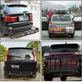 thumbnail image 3 of TUFFIOM 60"x20"x6" Hitch Mount Cargo Carrier W/ Net & Stabilizer, 500lbs Folding Luggage Basket, 3 of 8