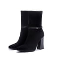 thumbnail image 4 of OKBOP Women's High-Heels Mid Calf Boots-Christmas Knee High Platform Boots for Women Winter Dress Shoes for Women Warm Fashion Womens Boots Clearance, 4 of 7