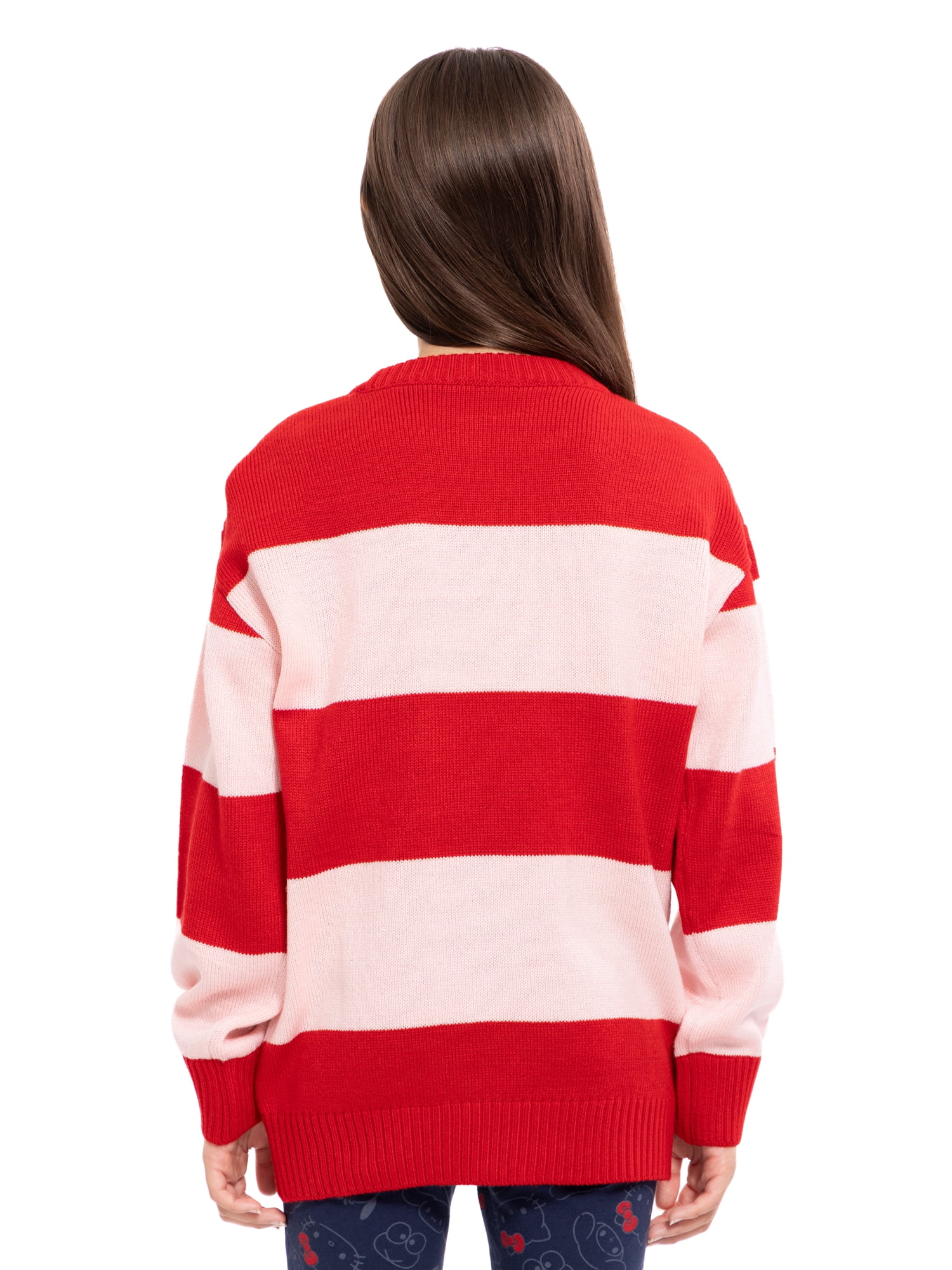 Wonder Nation Hello Kitty Girls Graphic Tunic Sweater with Long Sleeves, Sizes 4-18