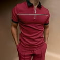 thumbnail image 2 of Sngxgn Men's Classic Short Sleeve Solid Polo Shirt(,L), 2 of 5