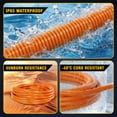 thumbnail image 4 of 12 gauge Heavy Duty 250ft Outdoor Extension Cord, Waterproof with LED Lighted End,orange,Waterproof,ETL,flexible, 4 of 9