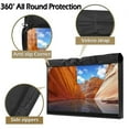 thumbnail image 6 of IC ICLOVER 41"-43" Outdoor TV Cover LED Flat Screen Protector - with Bottom Cover and Double Zipper - 600D Weatherproof Weather Dust Resistant Television Protector - Cover Size 40.5"L x 24"H x 4.5"W, 6 of 9