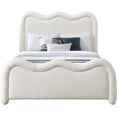 thumbnail image 3 of Meridian Furniture Gavin Cream Chenille Fabric King Bed, 3 of 6