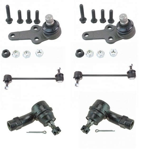 6 Piece Steering & Suspension Kit Lower Ball Joints Sway Bar End Links Tie Rods PSA52398 Fits select: 2008-2010 FORD FOCUS