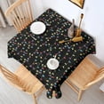 thumbnail image 2 of Multicolor Christmas Light Pattern Square Tablecloth,Waterproof Square Table Cover,Wipeable Spillproof Washable Table Cover for Home Kitchen Party Decor 42"X42"(107x107cm), 2 of 6