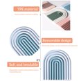 thumbnail image 4 of Aislamiento en forma de arco iris Posavasas Botellas Mats Reutilizable Resistencia al calor Espesar Anti-Scalding Placemat Accesorios de cocina Azul Speravity HA010139-02, 4 of 6