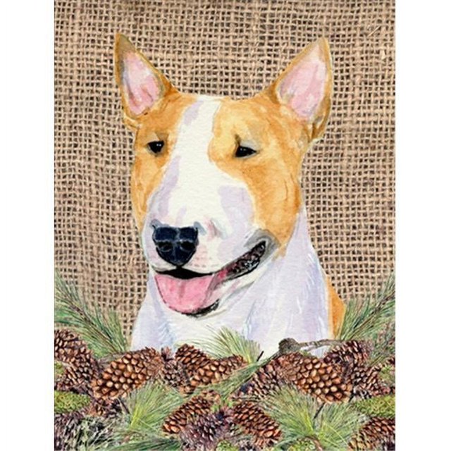 Carolines Treasures SS4086CHF 28 x 40 In. Bull Terrier Flag Canvas- House Size