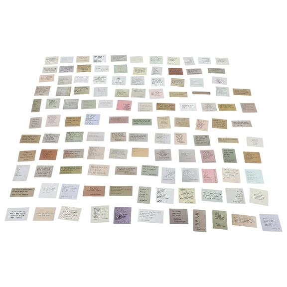120 Pcs Retro Text Celebrity Quotes Inspirational Stickers Scrap Paper for Adults