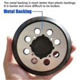 thumbnail image 2 of 2pcs For Dewalt Sanding Pad 5inch/125mm 8 Holes Hook And Loop Abrasive Disc Dwe6421 Dwe6421k Dwe6423 Sander Backing Pad, 2 of 4