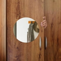 WHAMVOX 8pcs Round Wall Mirror Self Adhesive Circle Acrylic Mirror High Definition Large Wall Mirror For Bathroom Bedroom Living Room