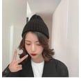 thumbnail image 4 of CoCopeanut Solid Unisex Beanie Musim Gugur Musim Dingin Rajutan Campuran Lembut Hangat Rajutan Topi Pria Wanita Skull Cap Topi Gorro Topi Ski 19 Warna beanies, 4 of 6