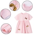 thumbnail image 4 of AJZIOJIRO Toddler Girls Casual Cartoon Dress Baby Kids Summer Party Princess Skirt 2-7Y, 4 of 9