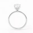 thumbnail image 3 of solitaire jewels 2.75CT Oval Moissanite Hidden Halo Engagement Ring For Women, 10K White Gold, 3 of 5