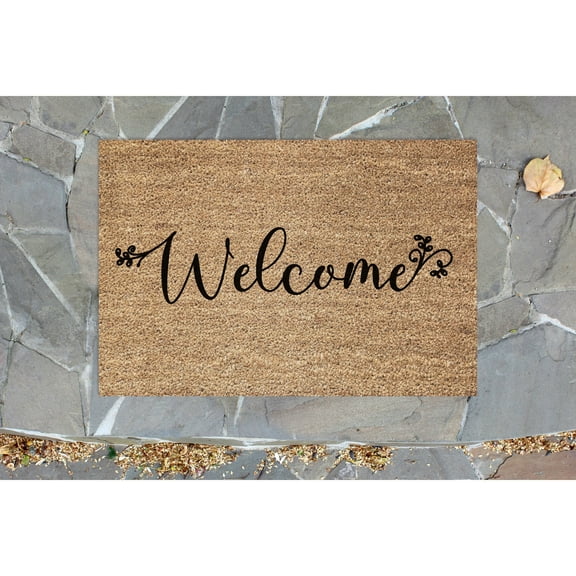 Doormat Welcome Flower Welcome Mat Funny Funny Mat s Front Door Hom (18" x 30") #5415