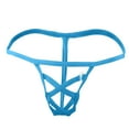 thumbnail image 1 of Gibobby Lencería de encaje para dormir Cintura Ice G-strings Calzoncillos de seda Sexy Bikini Micro Men'sLow Bragas Íntimos para hombres (Aqua, Talla única), 1 of 3