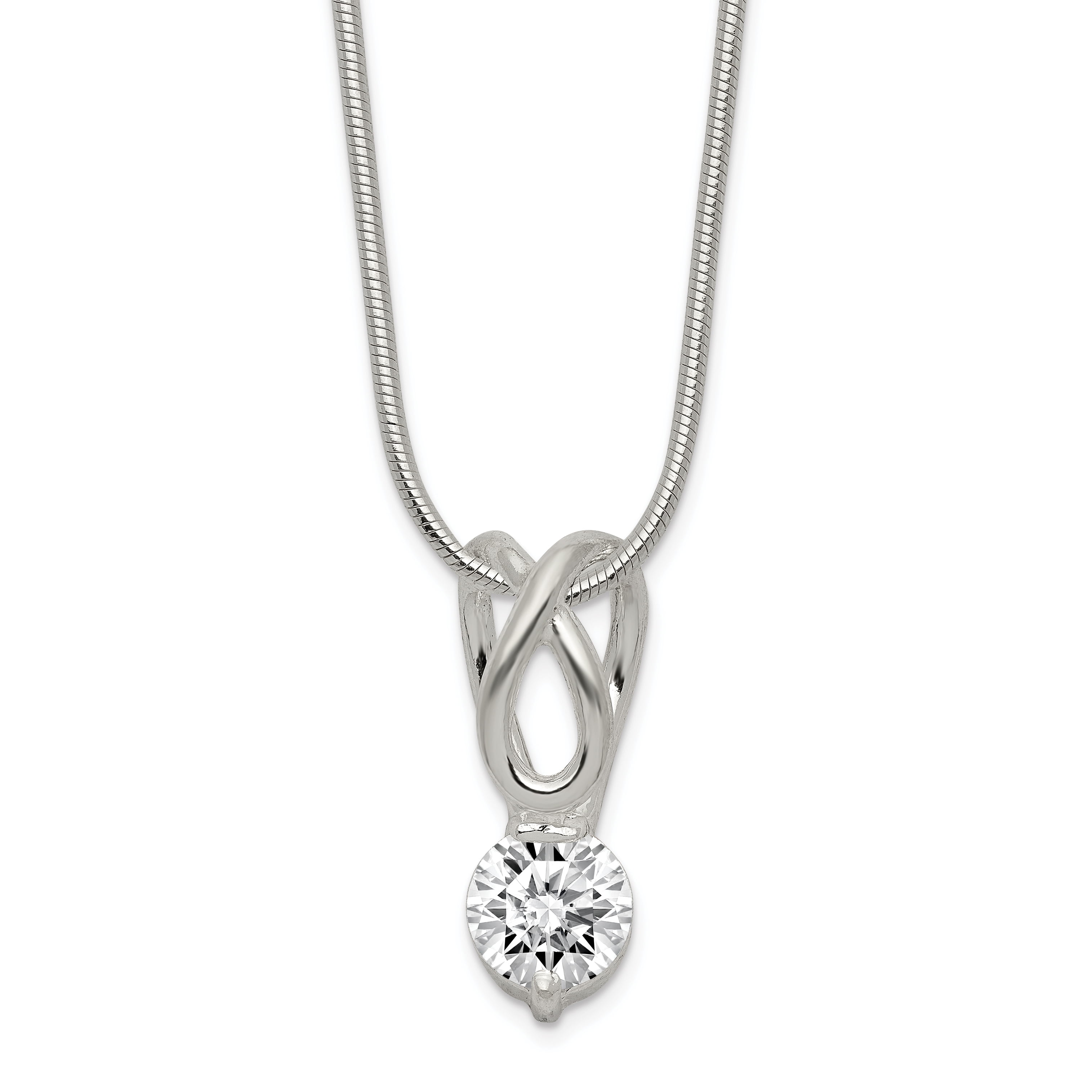 Jewels Obsession Floating Heart Pendant 18 mm Sterling Silver 925 Floating Heart Pendant