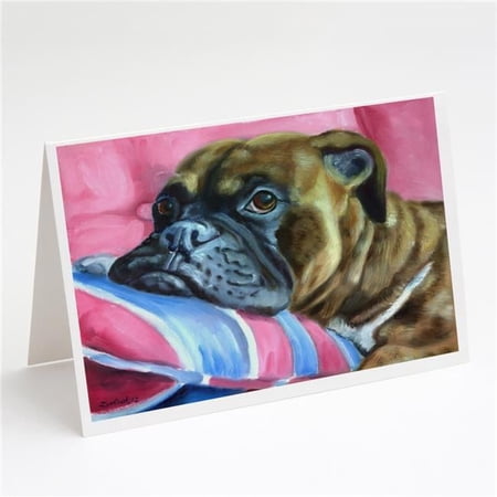 Fawn Boxer Greeting Cards & Envelopes - Pack of 8