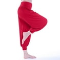 thumbnail image 6 of Manxivoo Yoga Pants Women Pants High Waisted Yoga Pants Hippie Pants Boho Beach Plus Size Palazzo Pants Yoga Pants Closing Dance Pants Chi Pants Yoga Clothes Leggings Women's Pants Watermelon Red, 6 of 8