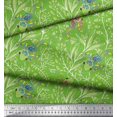 thumbnail image 3 of Soimoi Japan Crepe Satin Fabric Dot,Leaves & Lizard Reptile Print Sewing Fabric Yard 42 Inch Wide, 3 of 3