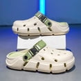 thumbnail image 5 of Mens Womens Clogs Fashion Garden Shoes with Arch Support Unisex Slip on Platform Sandals Adjustable Beach Slippers Shoes Green Size 8.5, 5 of 6
