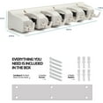 thumbnail image 3 of Home-it Mop And Broom Holder Wall Mount Plastic Garage Cabinet with 6 Hooks Count, 3 of 8