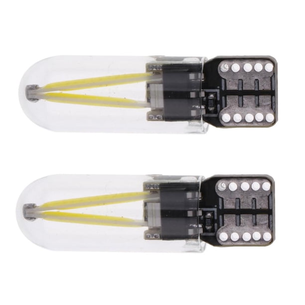 1 par Lámpara de Matrícula LED de Maletero Lectura COB T10 para Vehículos Blanco Zulema Bombilla LED de la mazorca T10