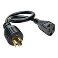thumbnail image 2 of Tripp Lite Model P025-001 1 Foot Heavy-Duty Power Adapter Cord, 15A, 14AWG (NEMA 5-15R to L5-15P), 2 of 4