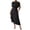 Black, variant on Joernso Formal Pleated Evening Dress for Women One Shoulder Pleated A-Line Dress Short Sleeve Ruched Party Cocktail Gown