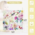 thumbnail image 2 of Colorful Birds Flowers Baby Muslin Wash cloths Soft Absorbent Face Towels, Spring Garden Floral Burp Cloths Cotton Bath Wipes 3 Pack Infant Wash Cloth for Newborn Boys Girls 12x12 inches, 2 of 7
