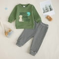 thumbnail image 2 of UYYX 3T Boys Clothes 1 Year Old Boy Clothes Toddler Boy Sweatshirt Outfit Long Sleeve Shirt Jogger Pants Fall Outfits Winter Clothes Set 3-6 Months, 2 of 7