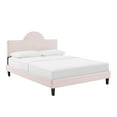 thumbnail image 2 of Modway Soleil Performance Velvet Full Bed in Pink, 2 of 10