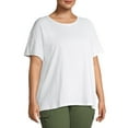 thumbnail image 2 of Terra & Sky Women's Plus Size Relaxed Crewneck T-Shirt, 2 of 6