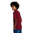 thumbnail image 2 of Zfeel Kids Athletic T-Shirt, Moisture-Wicking Sports Tee, Quick-Dry Polyester, Maroon, L, 2 of 5