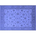 thumbnail image 1 of Ahgly Company Machine Washable Indoor Rectangle Oriental Blue Traditional Area Rugs, 3' x 5', 1 of 4