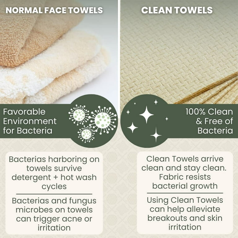 Clean Skin Club Clean Towels 50ct