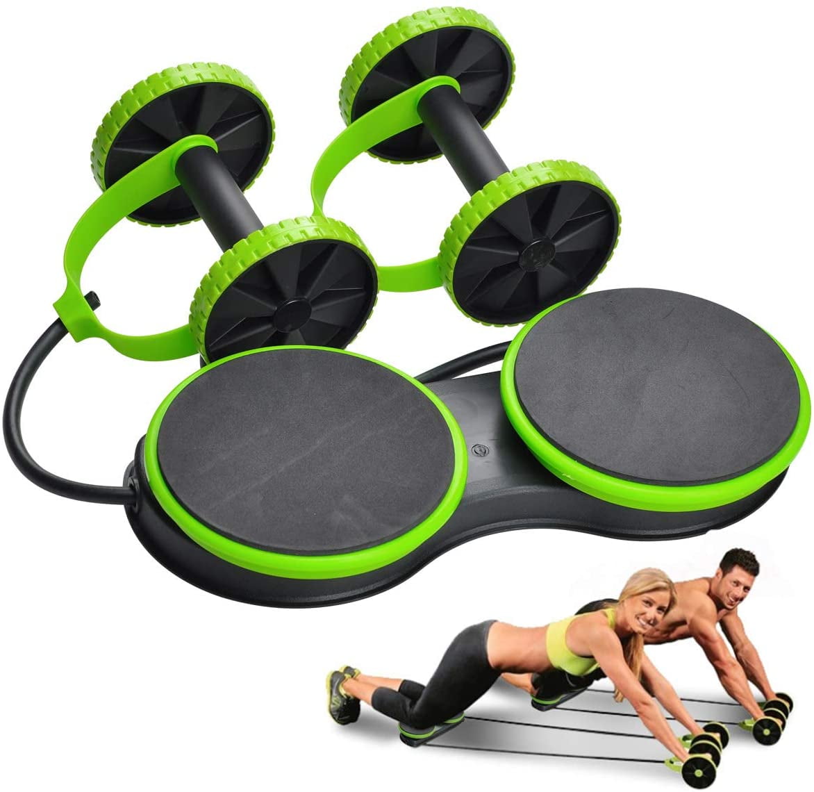 Exercise Fitness Abdominal Core Building Extra Wide Workout Ab Roller Wheel 