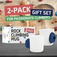 thumbnail image 5 of IMPRESA 2 Pack XL 15oz Ceramic Rock Climbing Mugs with Resin Holds - Gifts for Climbers - Training Gear - Home Decor, 5 of 6