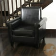thumbnail image 2 of Noble House Freemont Bonded Faux Leather Club Chair in Black, 2 of 10