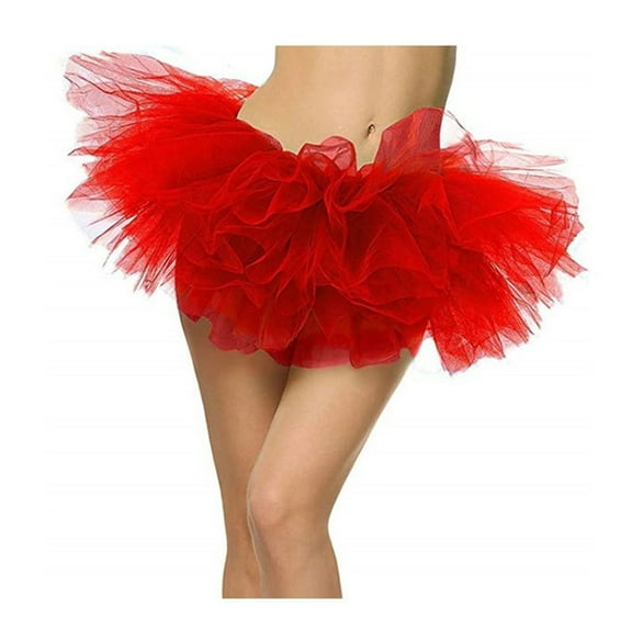 Yokua Women's Tutus Skirt Elastic Highs Waist Tulle Skirt Layered Tulle Tutus Skirt