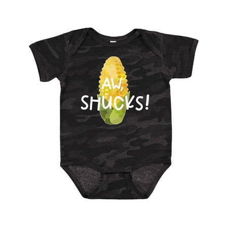 

Inktastic Aw Shucks! Corn on the Cob Humor Gift Baby Boy or Baby Girl Bodysuit
