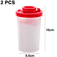 thumbnail image 2 of Salt and Pepper Shakers Moisture Proof Set of 2 Large Salt Shaker to go Camping Picnic Outdoors Kitchen, 2 of 5