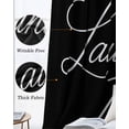 thumbnail image 3 of Black Blackout Curtains for Bedroom Living Room Darkening Curtains 84 Inch Length 2 Panels Set Laundry Room Minimalist Modern Art Window Curtain Insulated Window Treatment Grommet Drapes 42"x84", 3 of 9