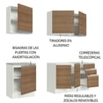 thumbnail image 4 of Cocina Integral Madesa Glamy Con Tarja 180 Cm Marron Madesa Glamy, 4 of 10